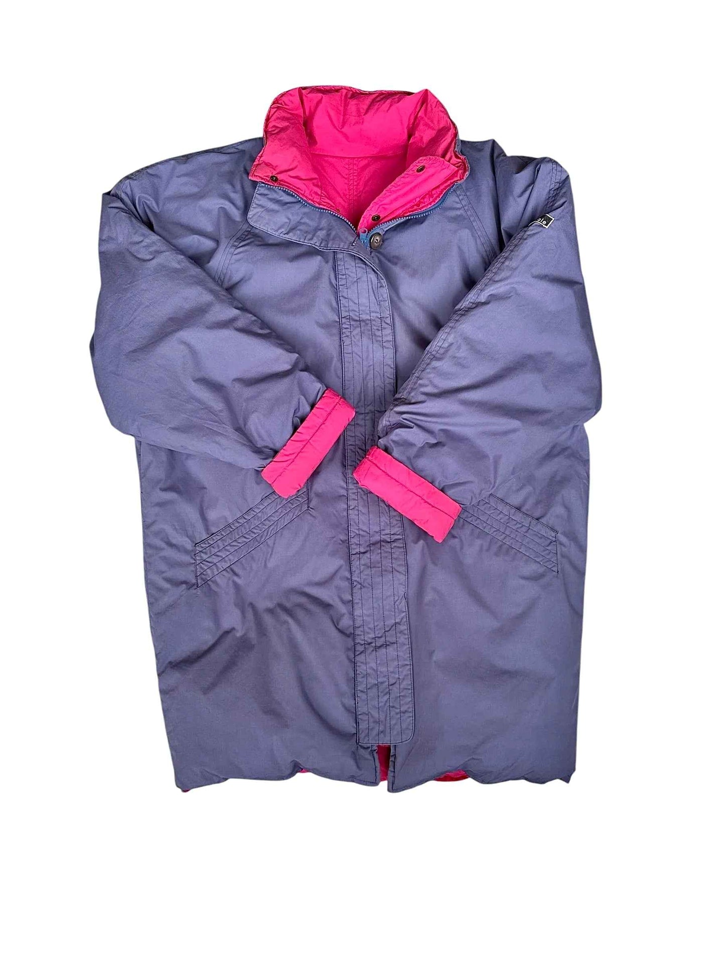Cappotto lungo double-face in vera piuma