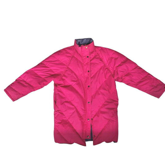 Piumino lungo double-face in vera piuma– abbigliamento vintage - vestiti vintage