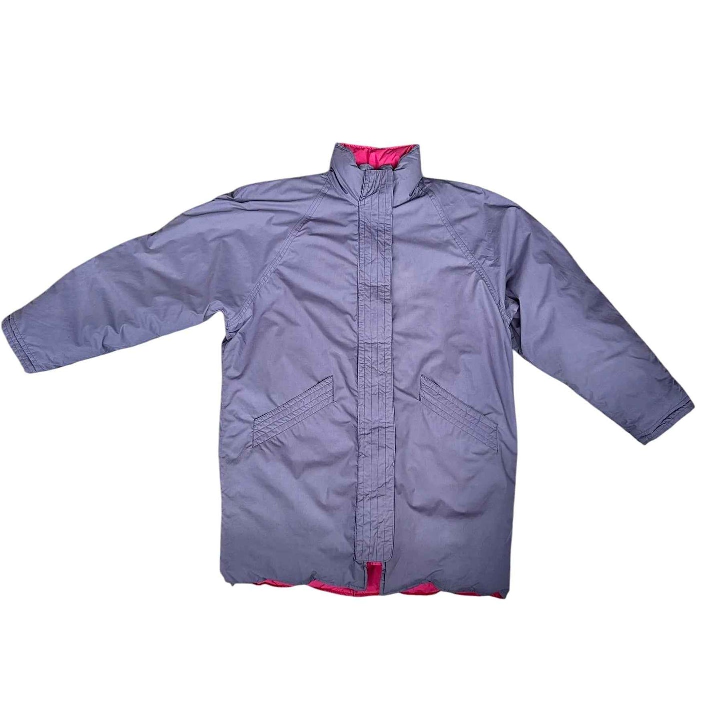 Cappotto lungo double-face in vera piuma