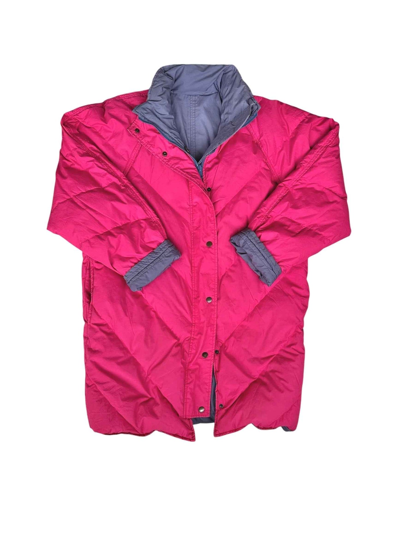 Cappotto lungo double-face in vera piuma