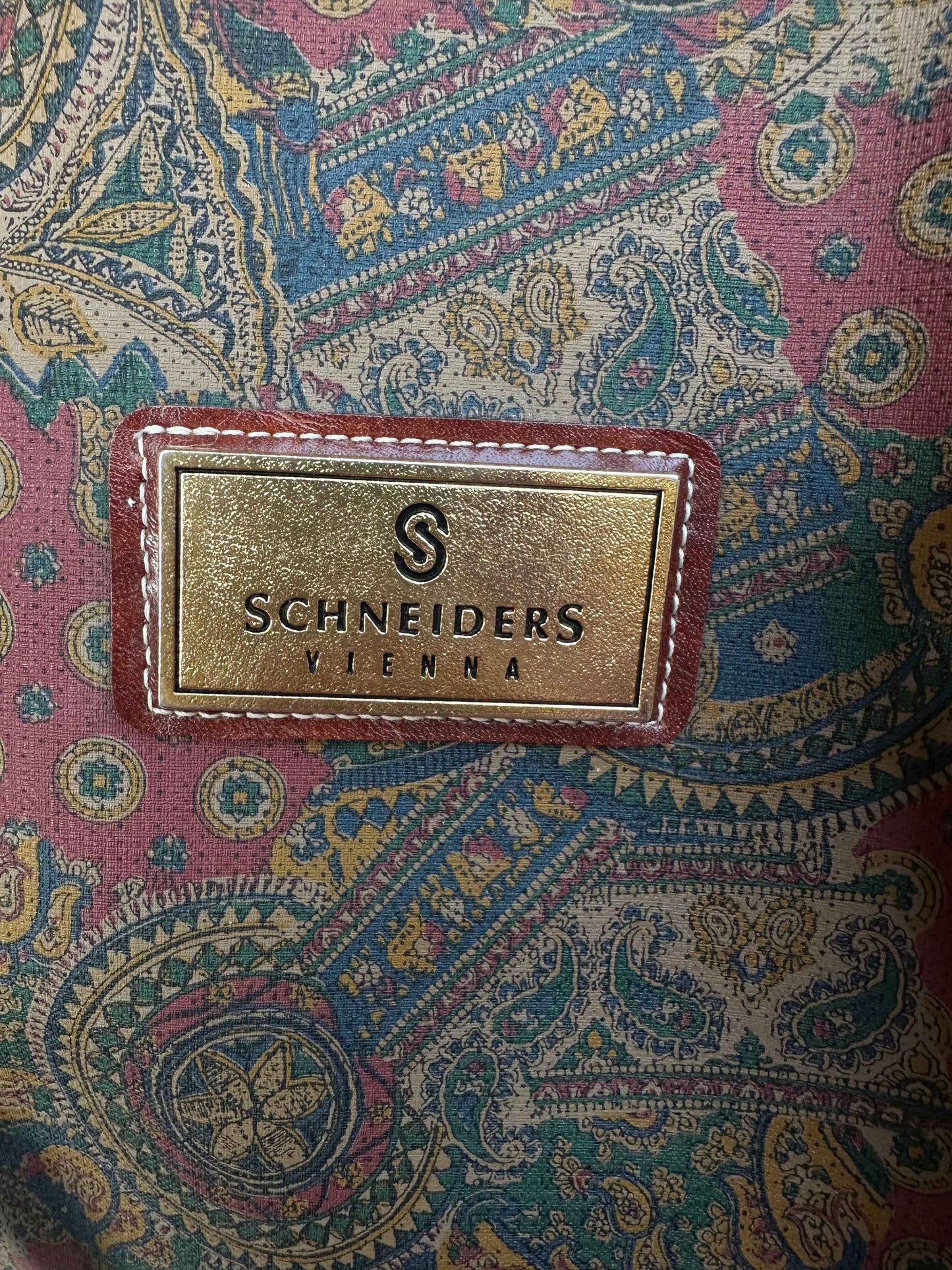 Borsa Schneiders con dettagli in pelle e motivo Paisley