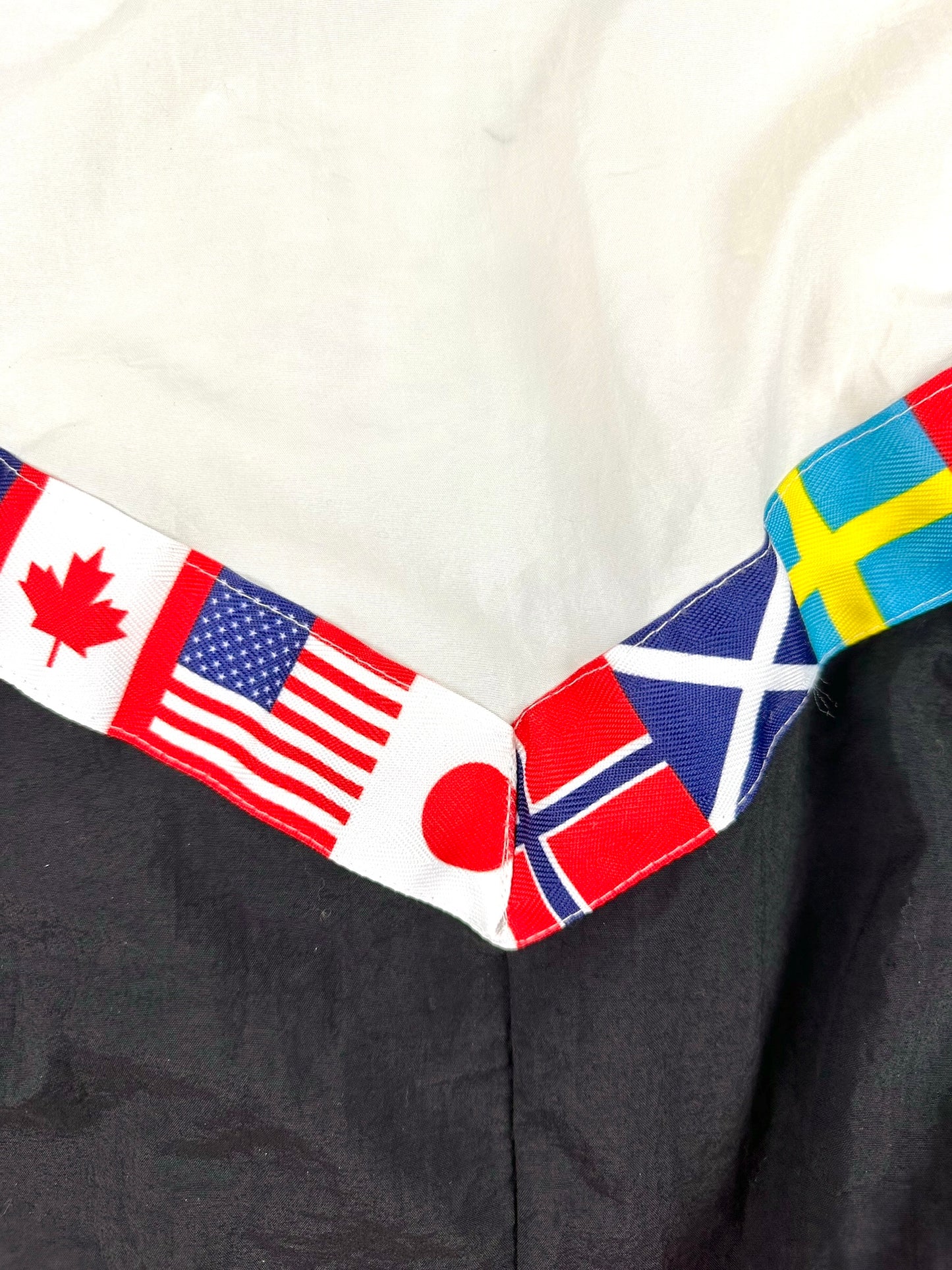 Giacca di tuta vintage Goldline con bandiere