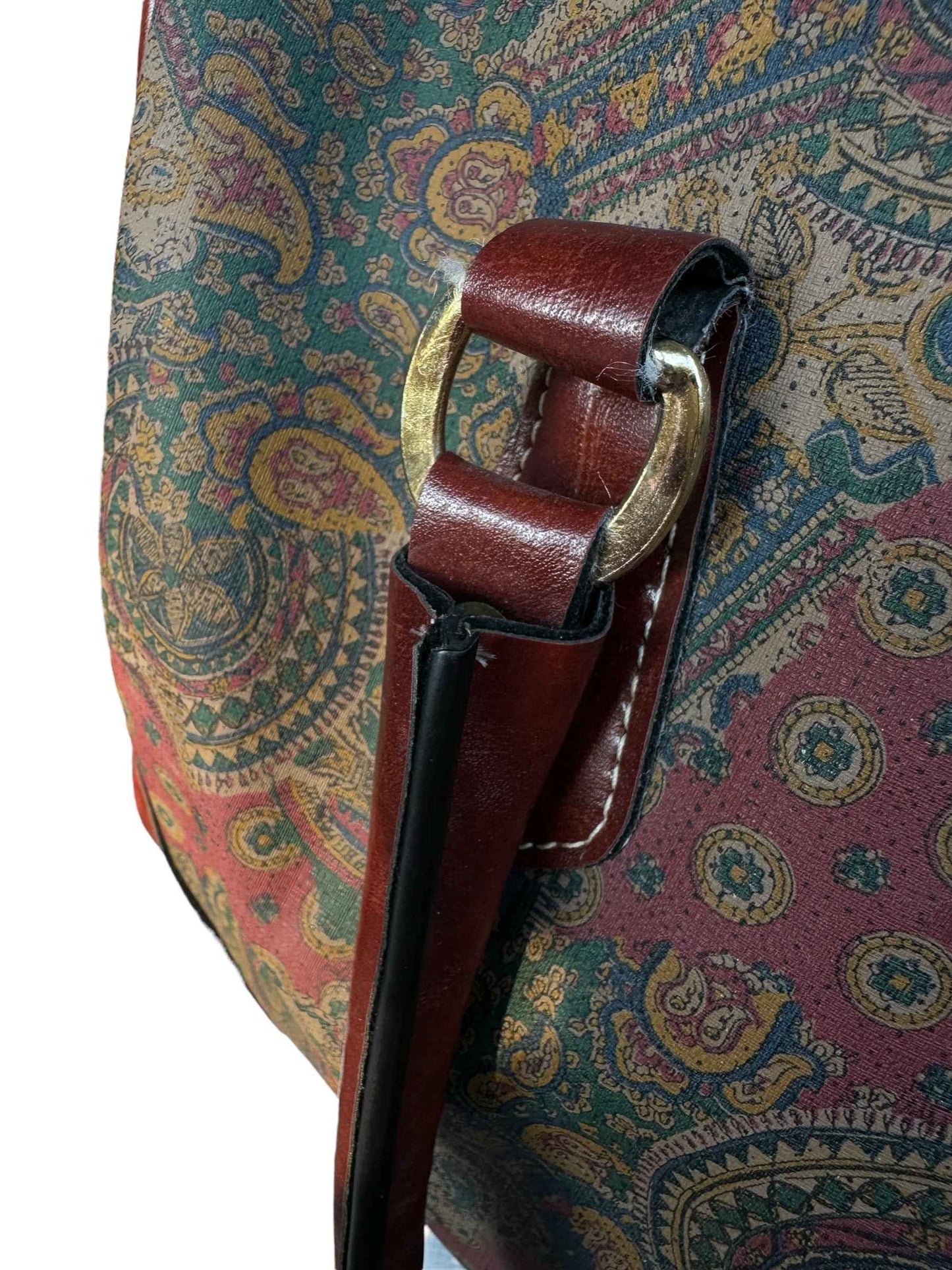 Borsa Schneiders con dettagli in pelle e motivo Paisley