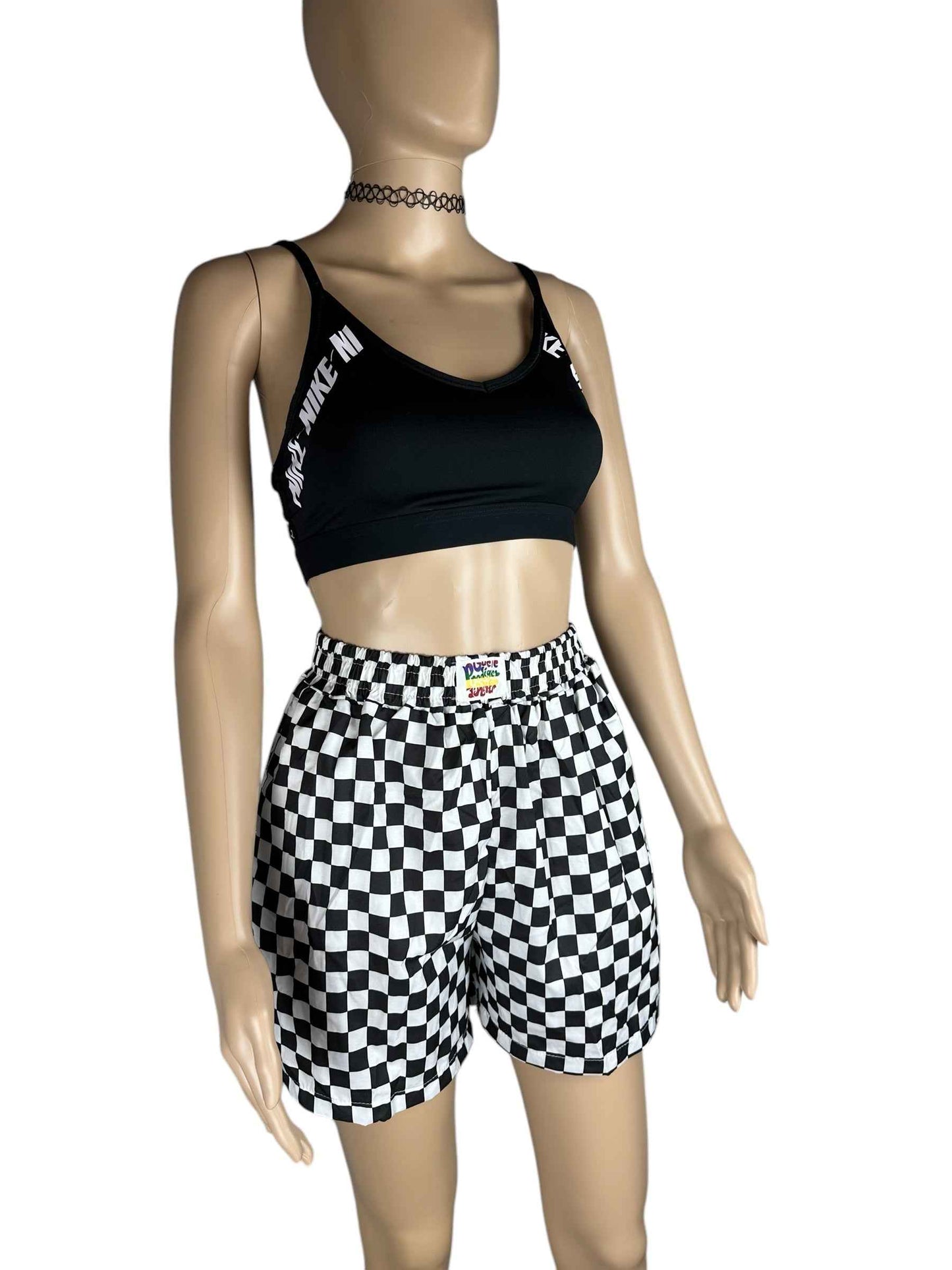Shorts da donna a scacchi
