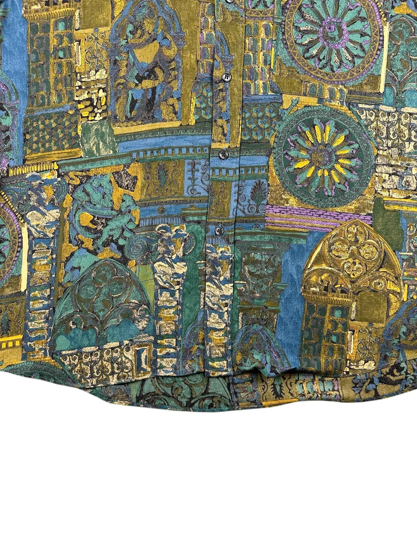 Camicia vintage a fantasia made in Italy Dino Erre– abbigliamento vintage - vestiti vintage