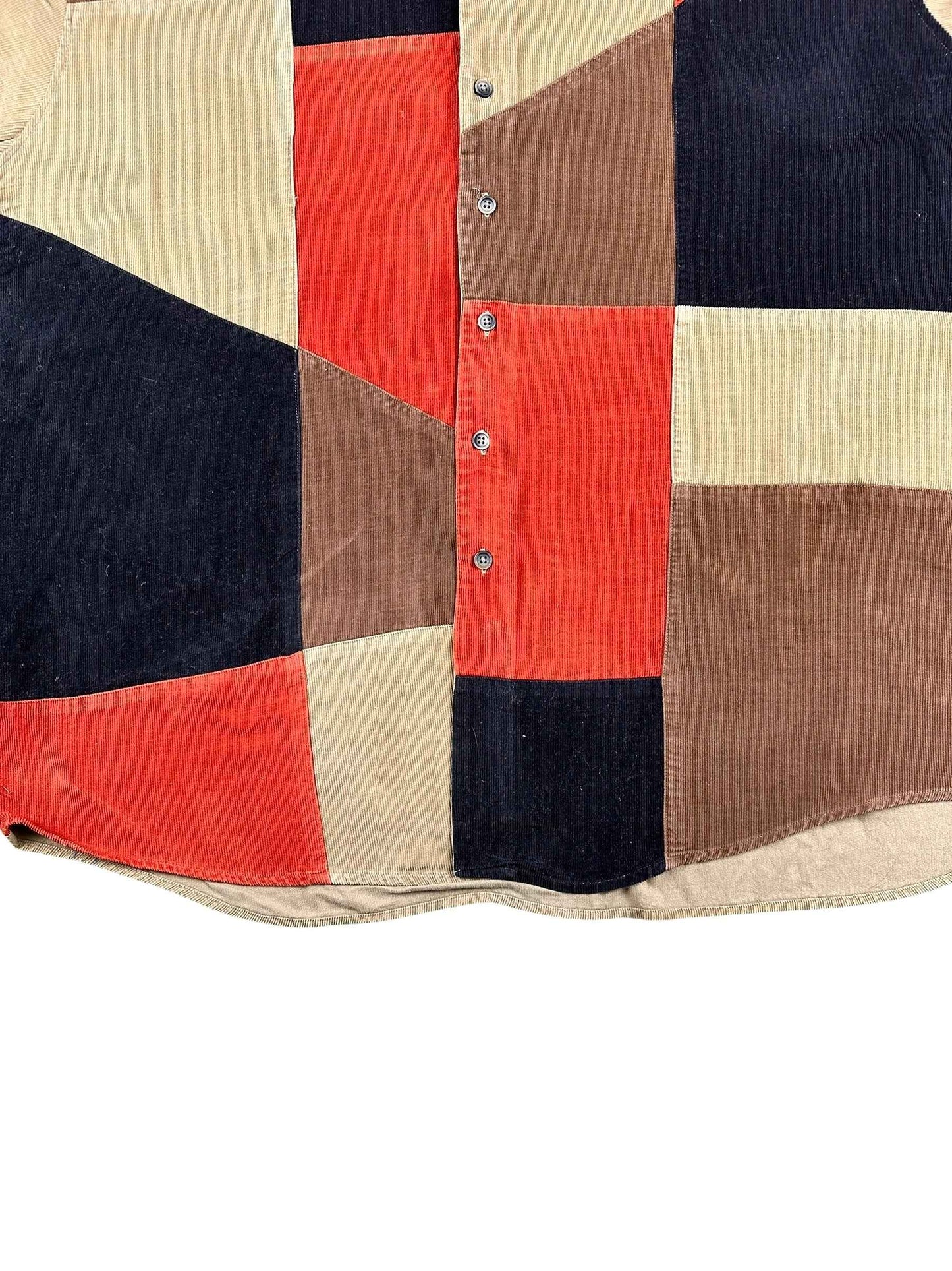 Camicia da uomo in velluto a coste