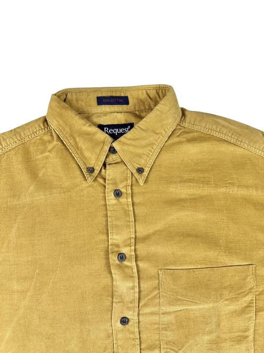 Camicia vintage uomo in velluto a coste