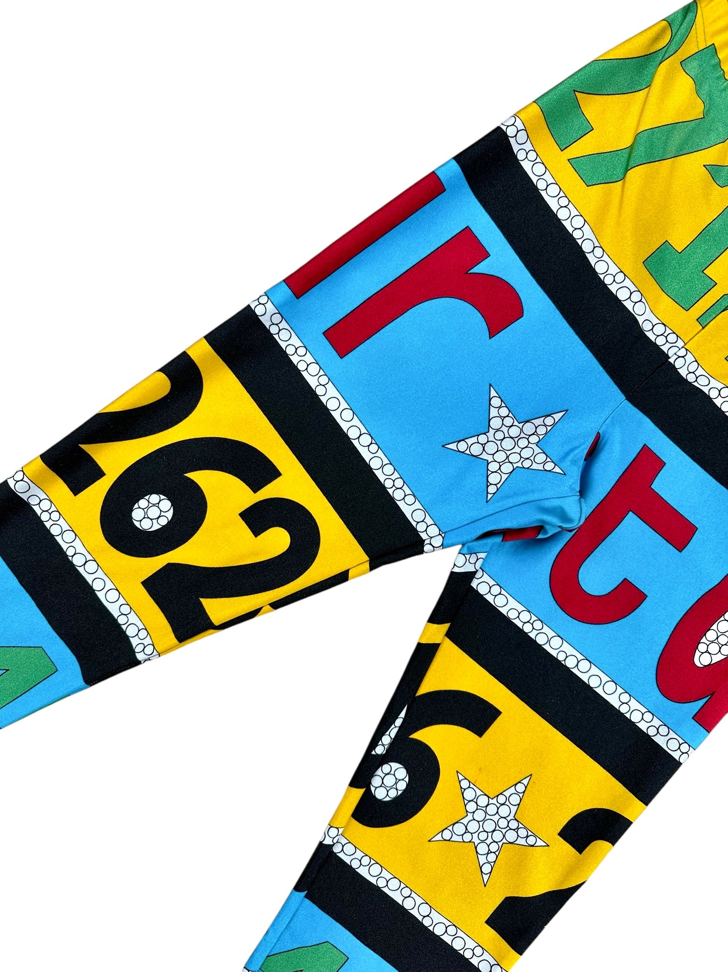 Leggings vintage anni '90 a fantasia