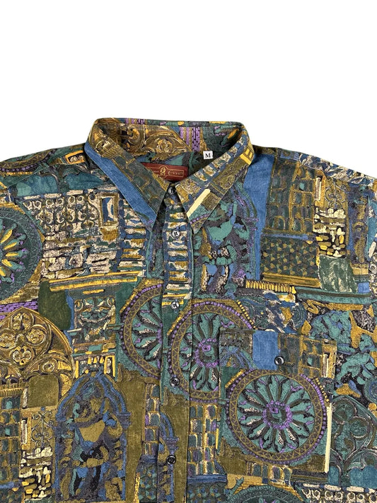 Camicia vintage uomo a fantasia Made in Italy - Dino Erre