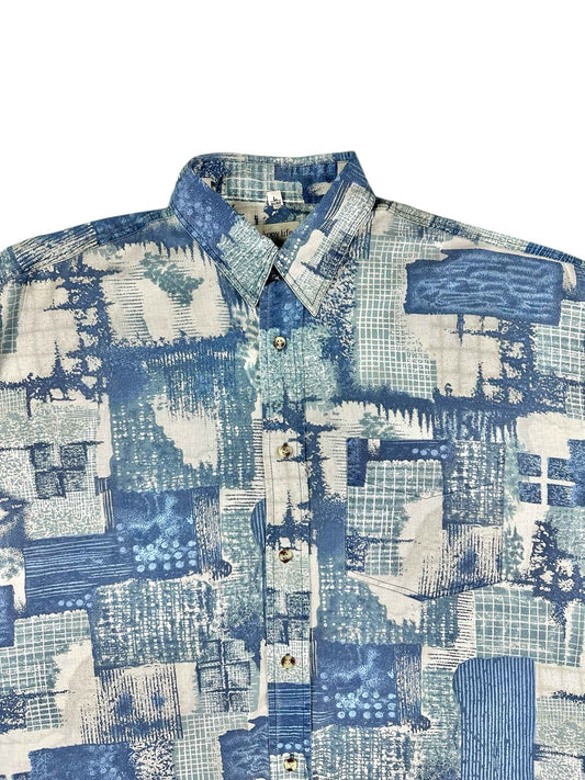 Camicia vintage a fantasia anni 90– abbigliamento vintage - vestiti vintage