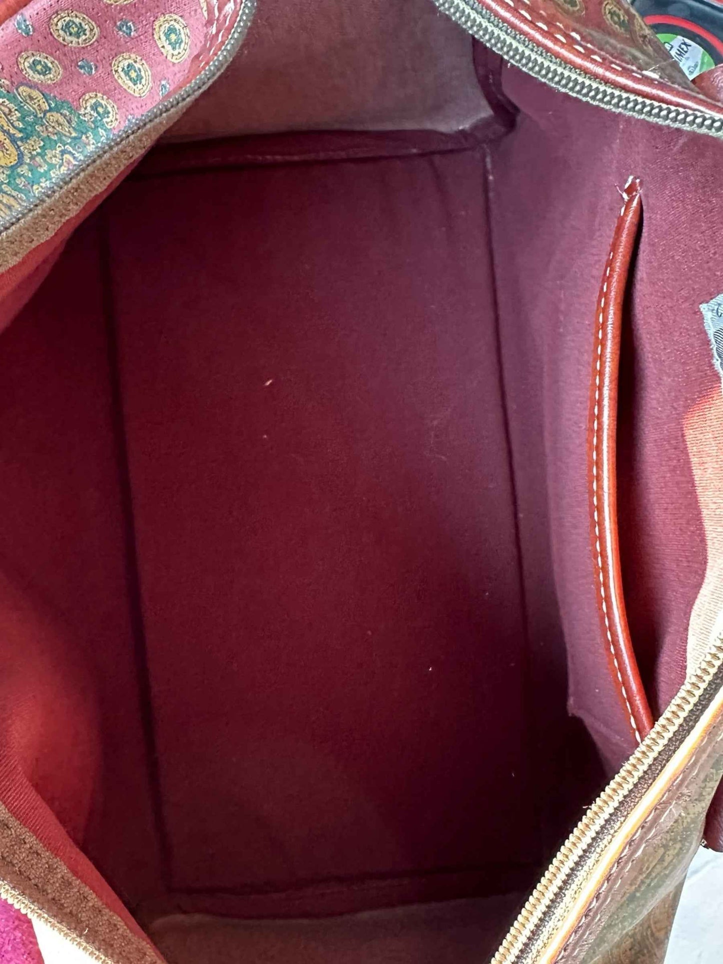 Borsa Schneiders con dettagli in pelle e motivo Paisley