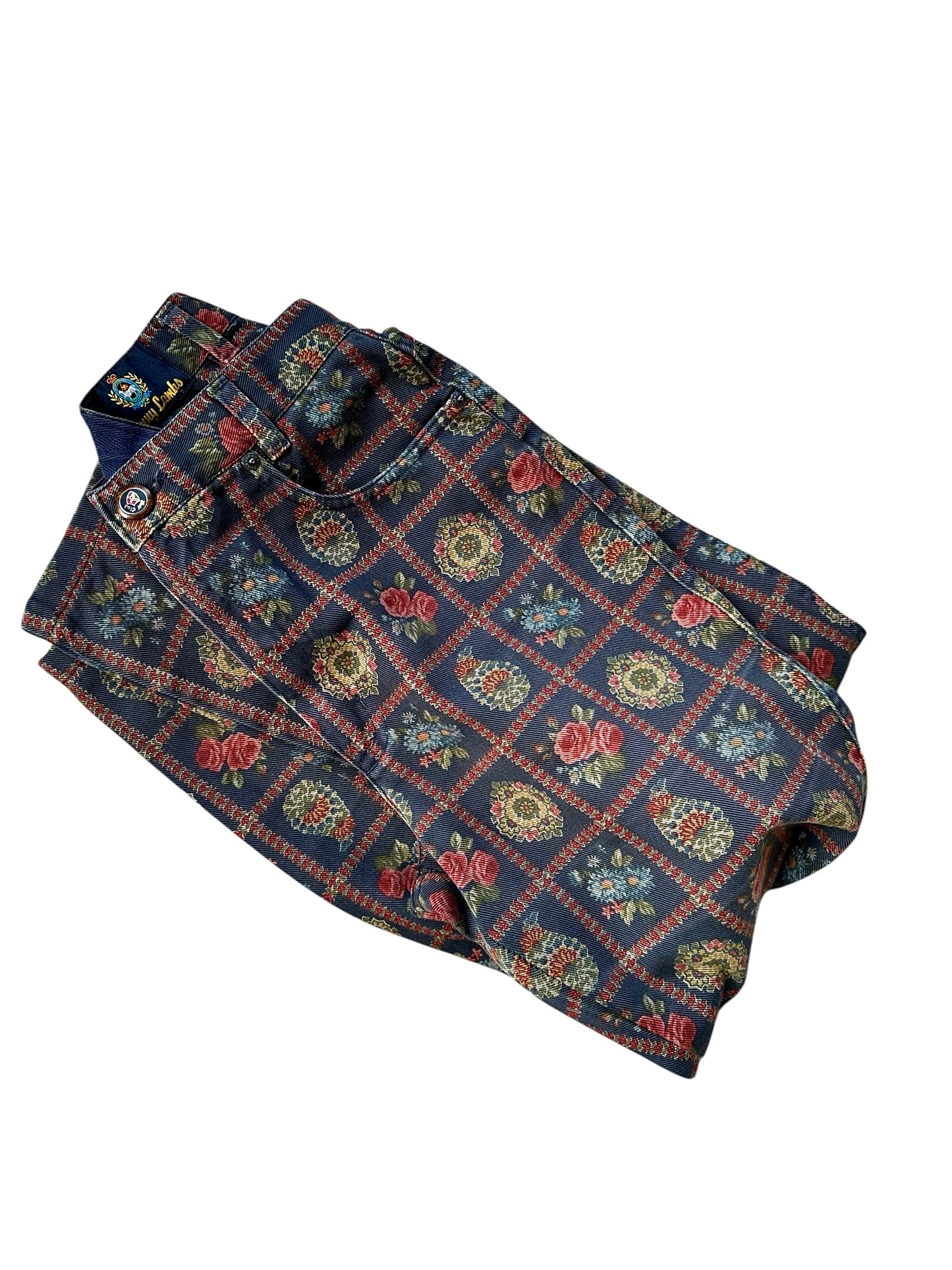 Vaqueros de mujer con estampado floral