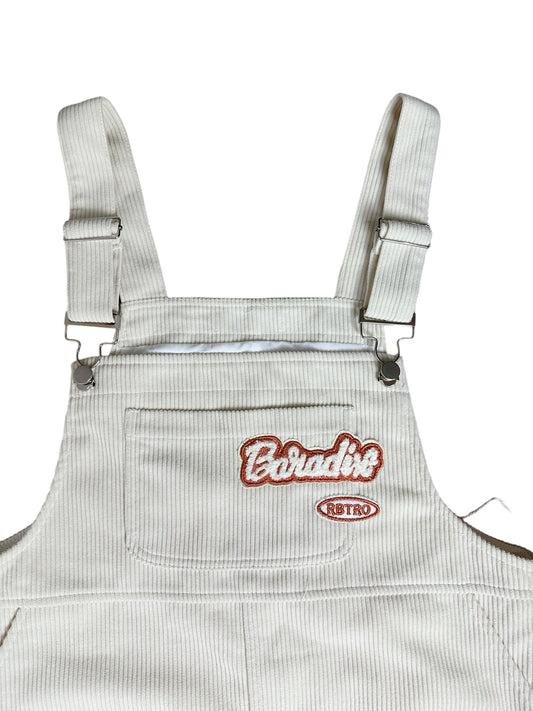 Salopette corta da donna in velluto– abbigliamento vintage - vestiti vintage