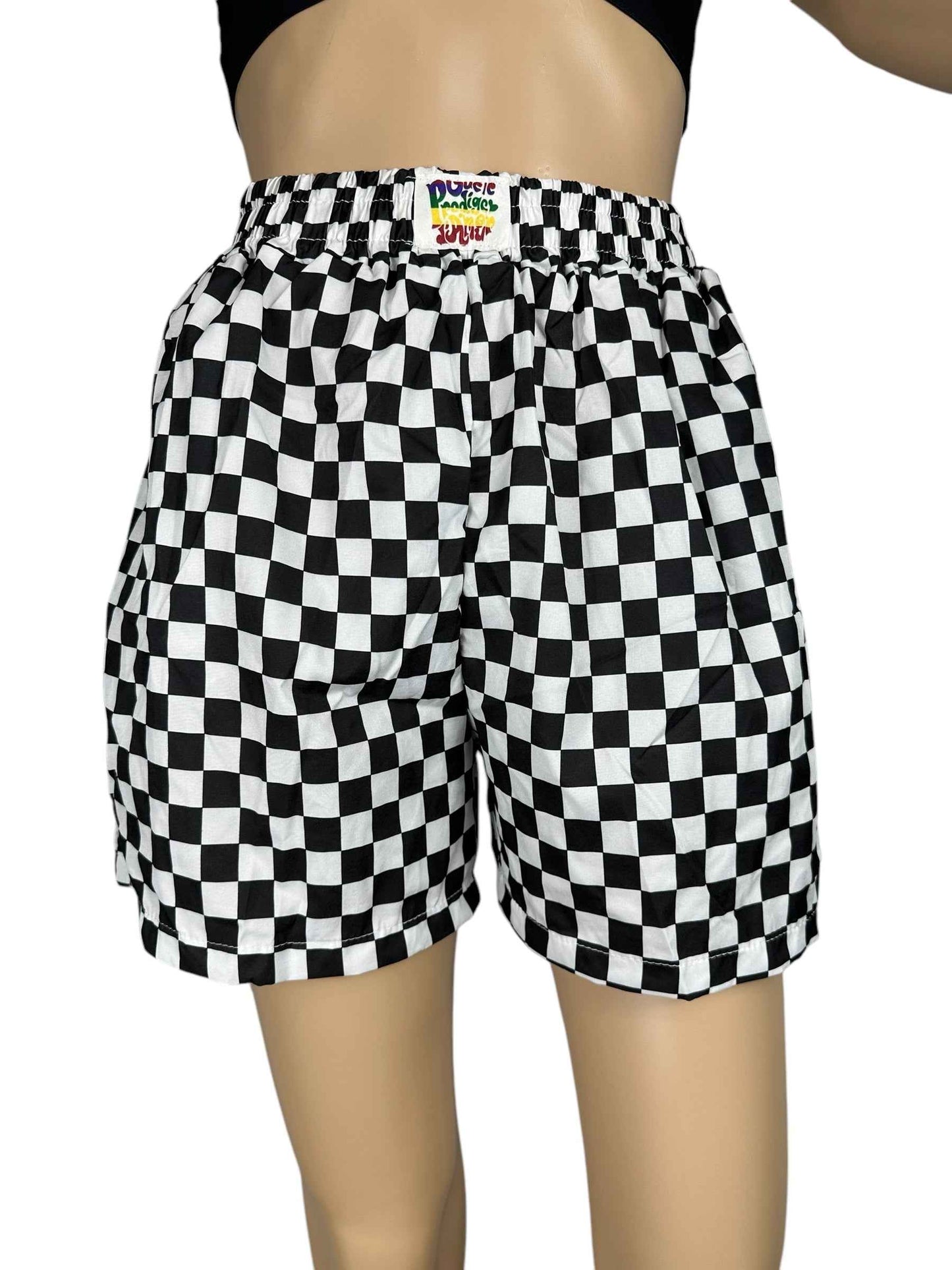 Shorts da donna a scacchi