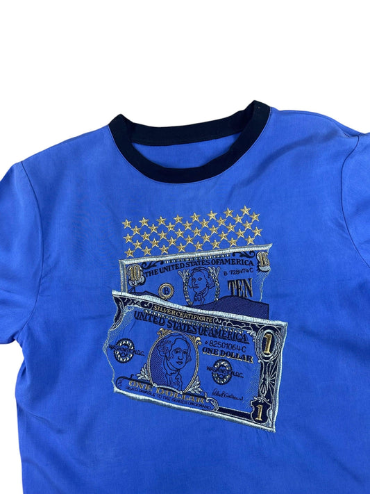 T-shirt da donna in seta con ricamo - Yup Vintage