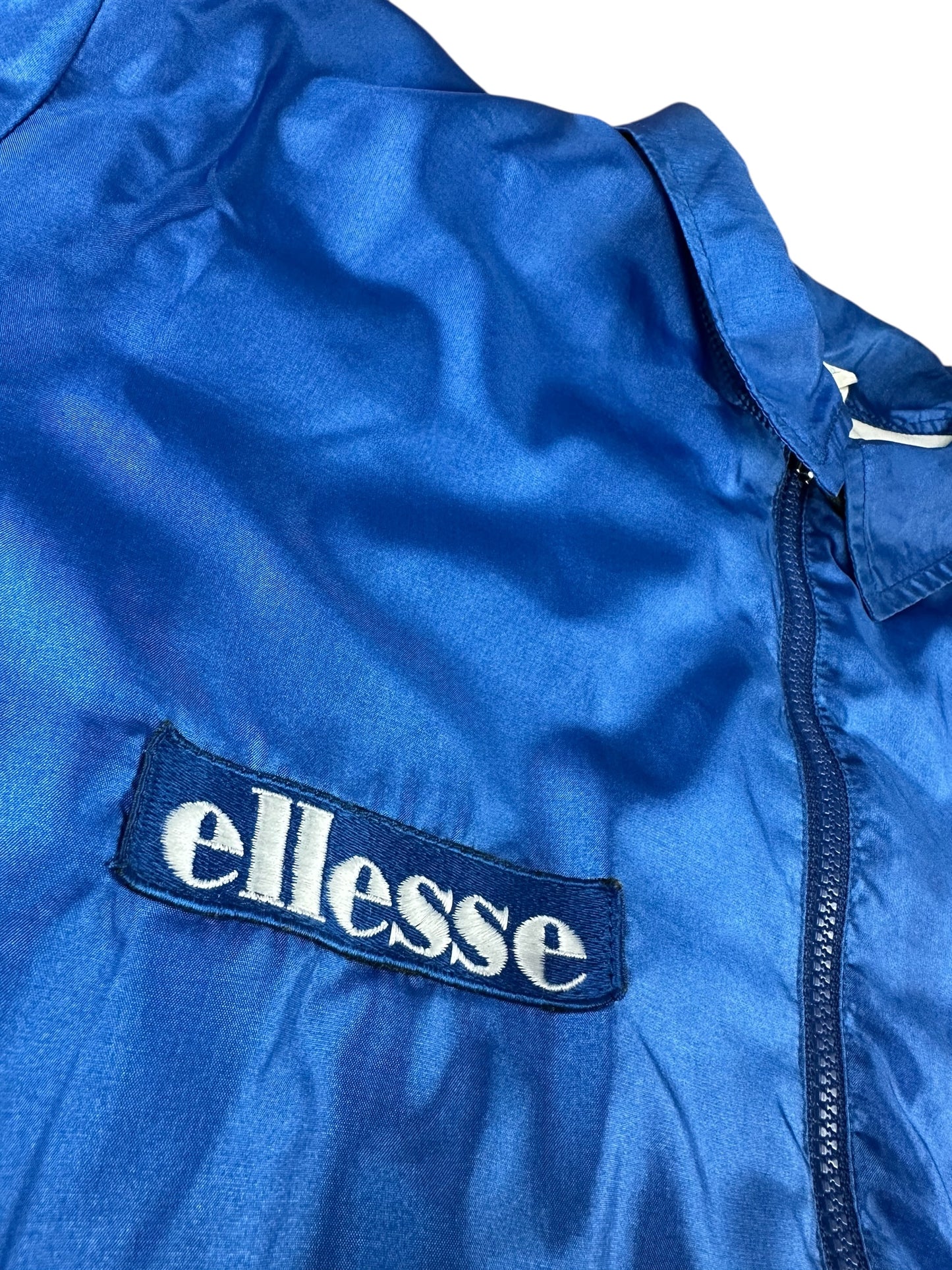Ellesse - Chaqueta deportiva vintage de los 90, azul, talla 50