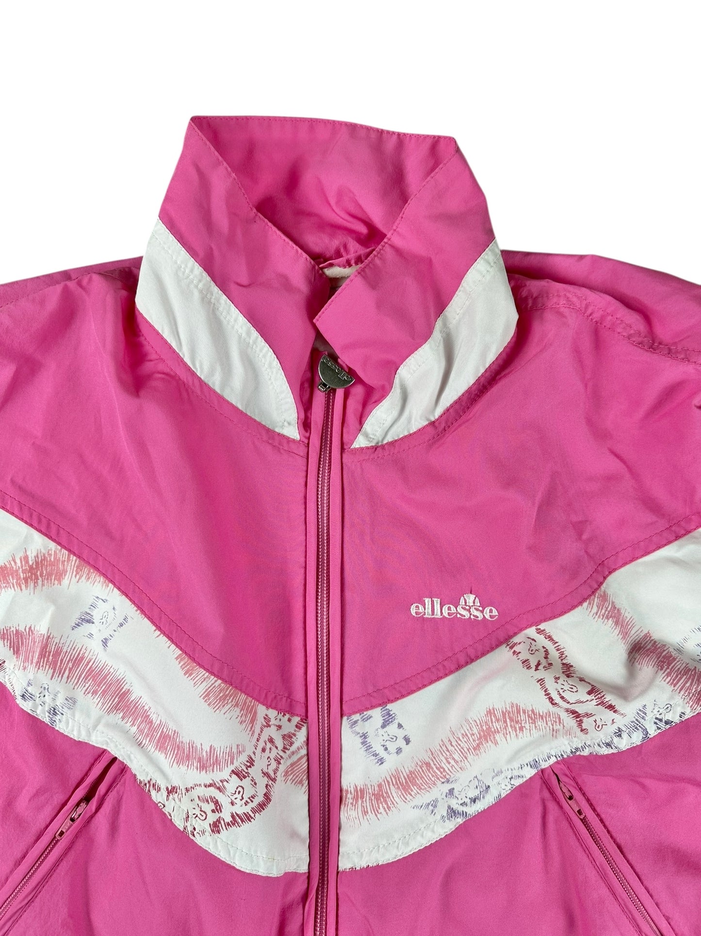 Ellesse - Mono de una pieza vintage rosa de los años 90, talla S/M