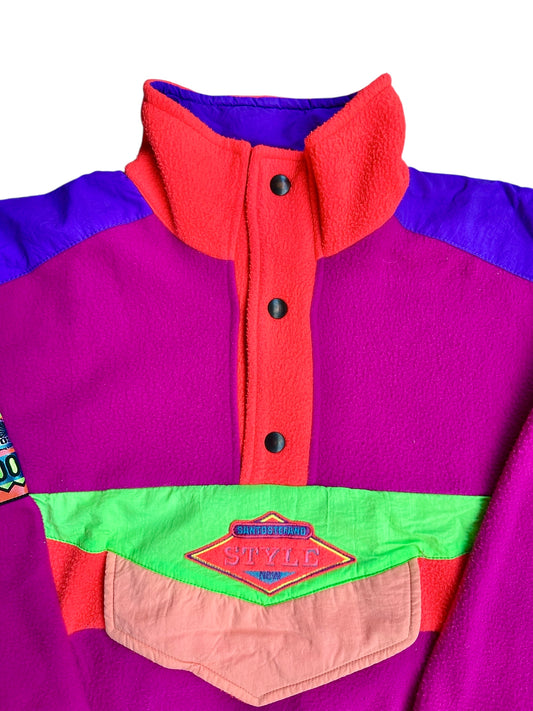 Pile anni '90 fluo– abbigliamento vintage - vestiti vintage