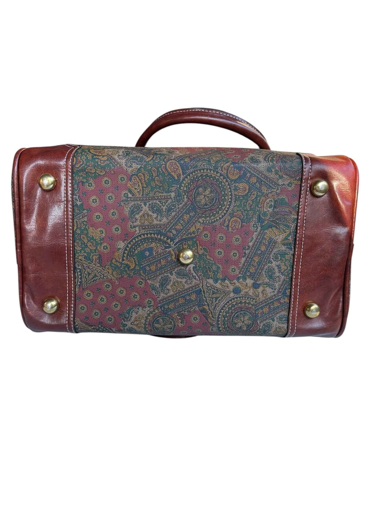 Borsa Schneiders con dettagli in pelle e motivo Paisley