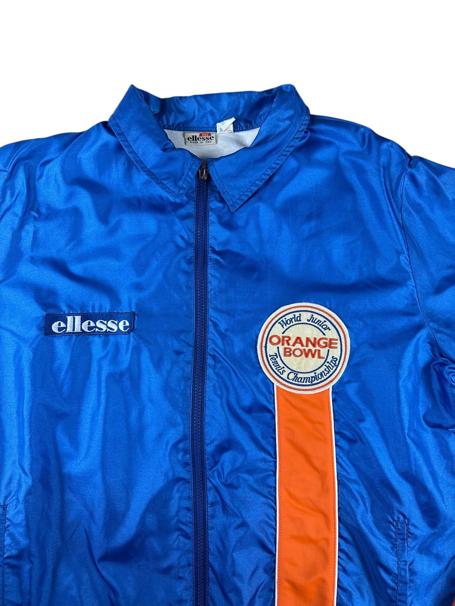 Ellesse - Chaqueta deportiva vintage de los 90, azul, talla 50