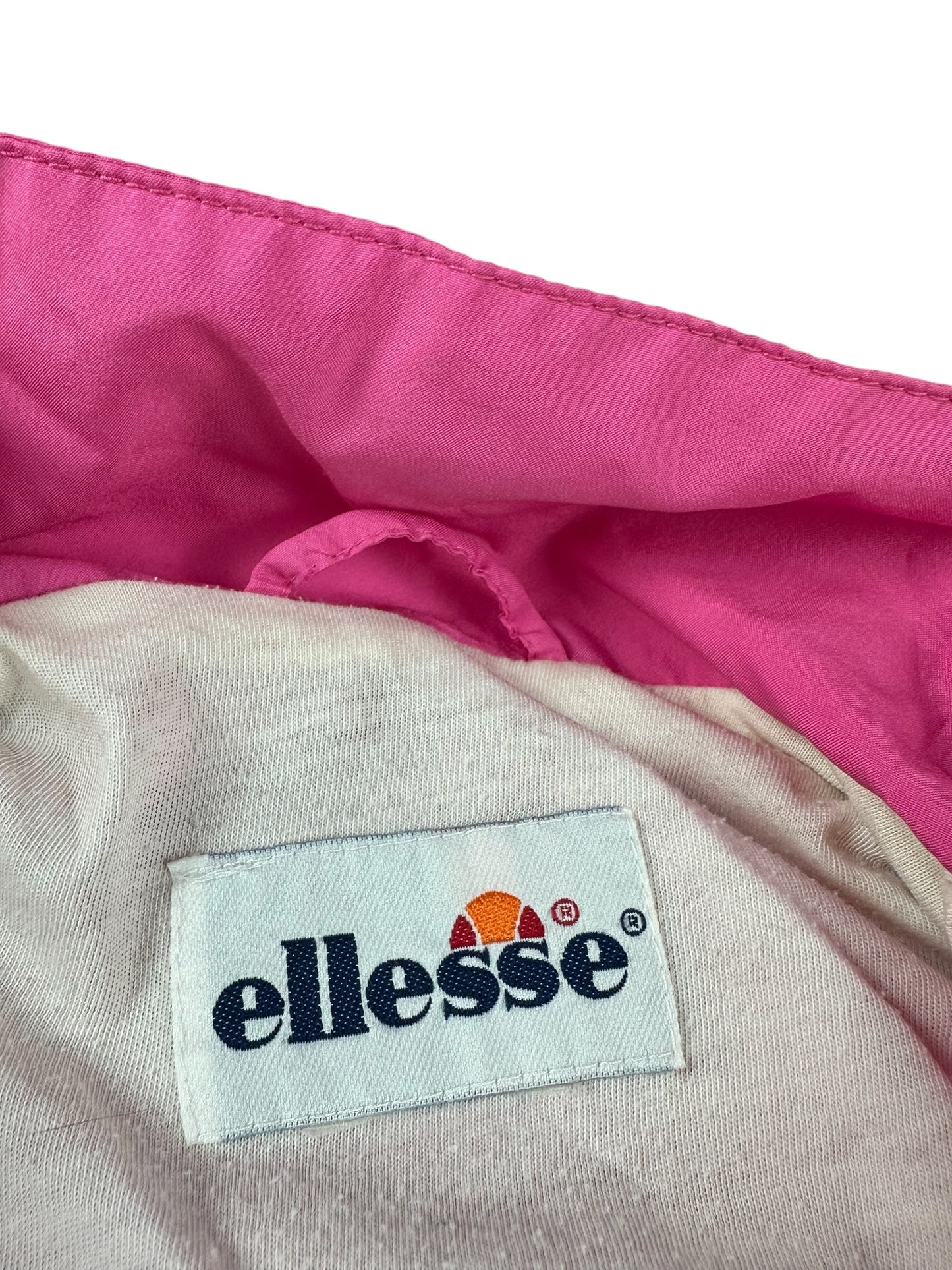 Ellesse - Mono de una pieza vintage rosa de los años 90, talla S/M