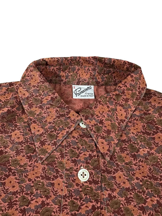 Camicia vintage donna a fantasia floreale Primavera