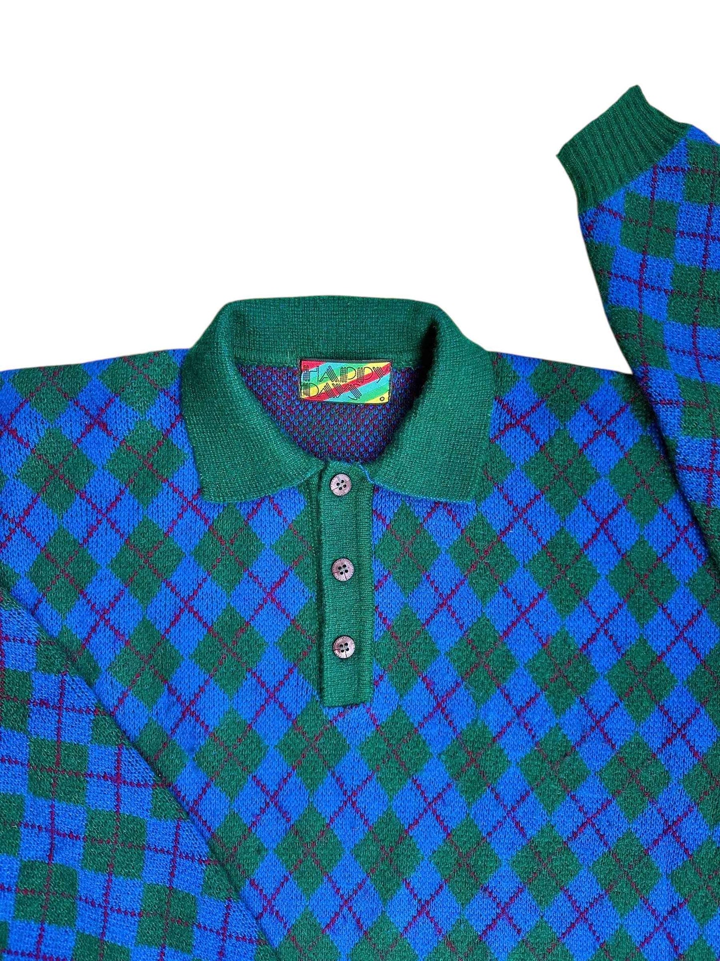 Maglione da uomo a rombi
