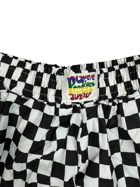 Shorts da donna a scacchi– abbigliamento vintage - vestiti vintage