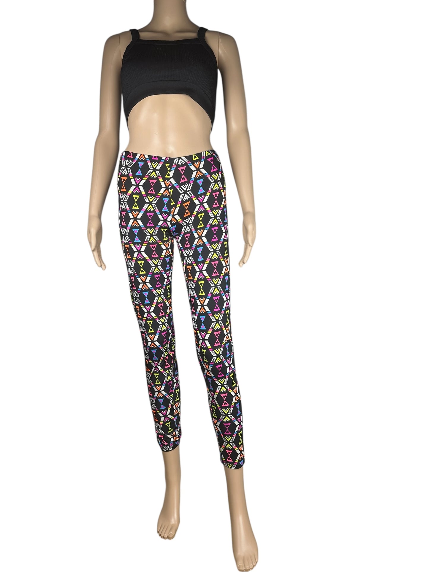 90s patterned leggings