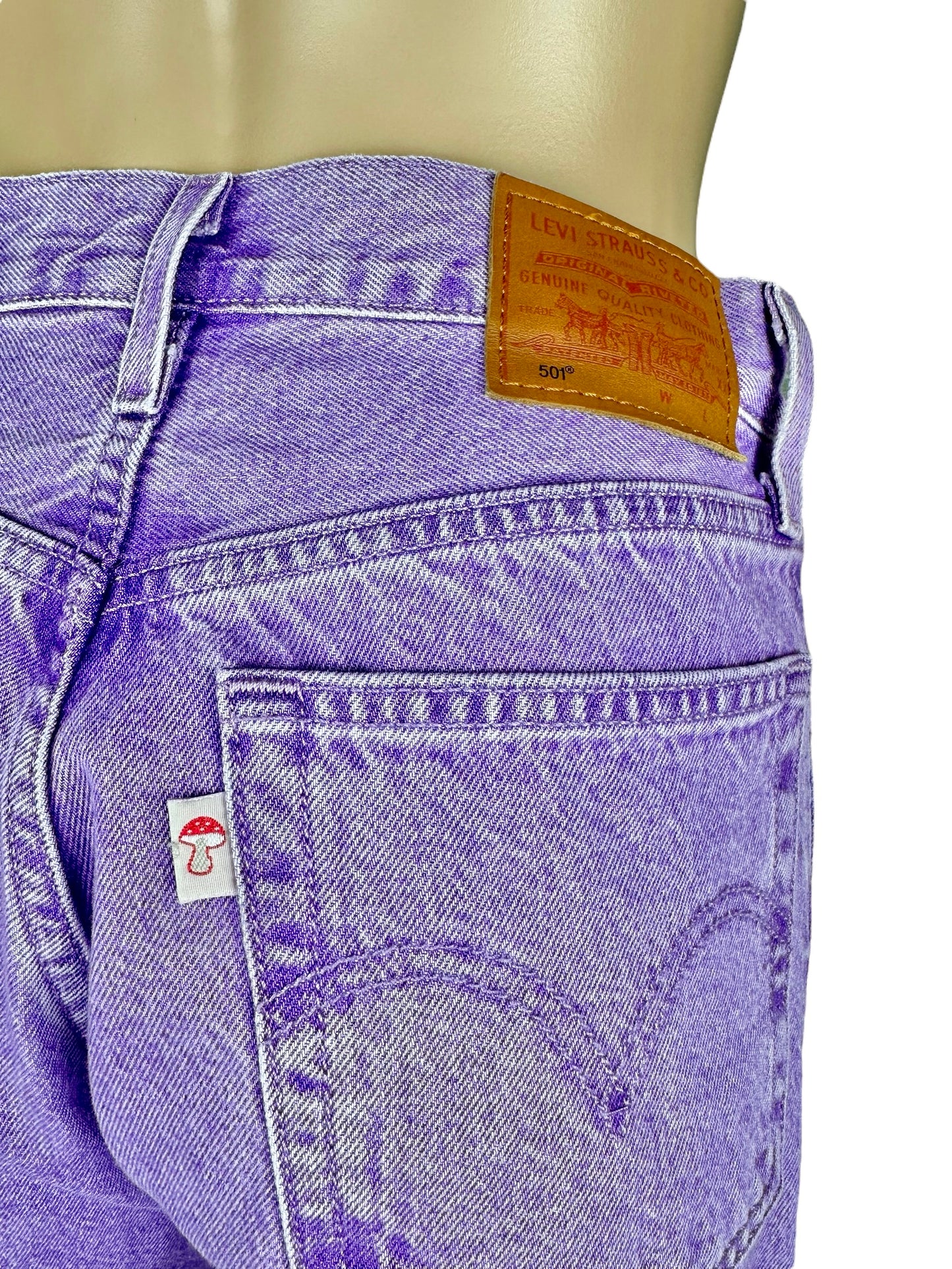 Vaqueros Levi's 501 morados para mujer