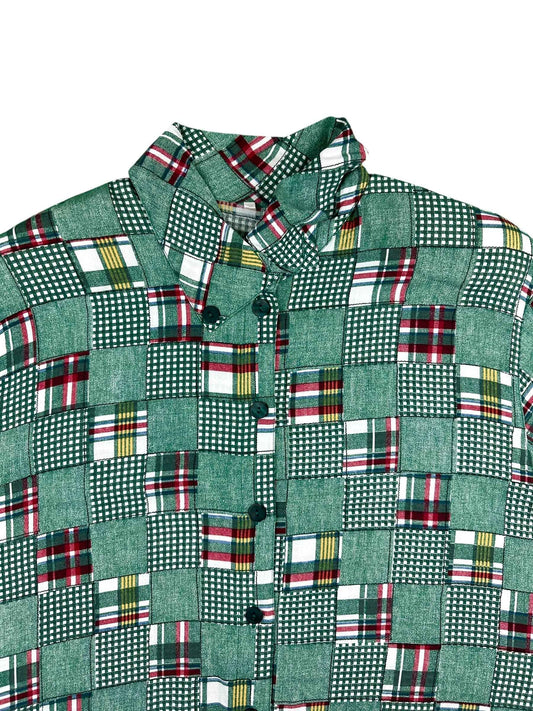 Camicia a fantasia da donna– abbigliamento vintage - vestiti vintage