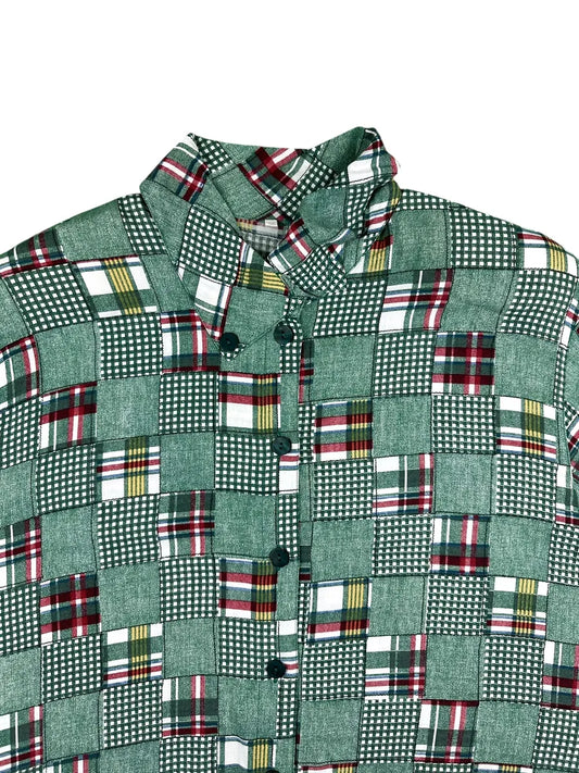 Camicia a fantasia vintage da donna