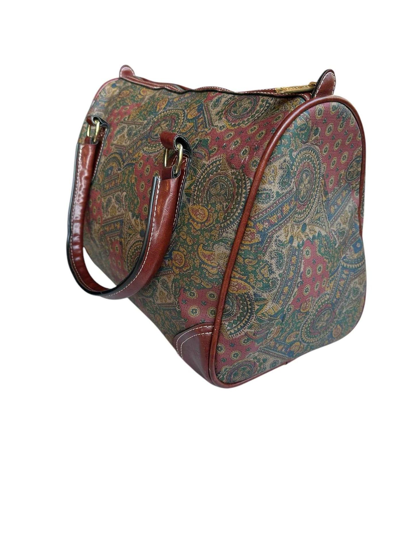 Borsa Schneiders con dettagli in pelle e motivo Paisley