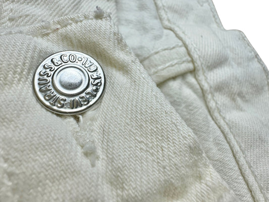 Jeans Levi's 501 da uomo bianchi– abbigliamento vintage - vestiti vintage