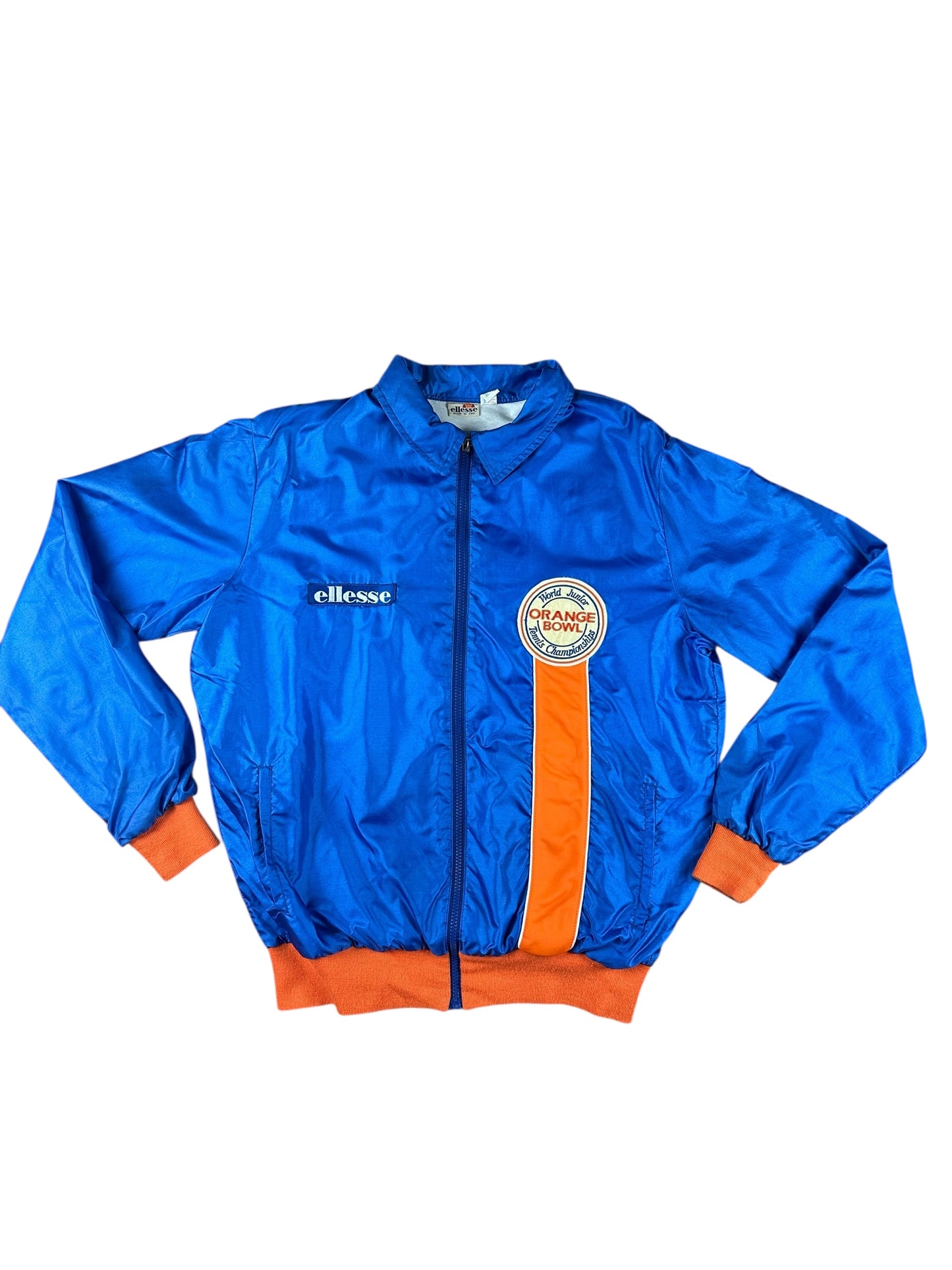 Ellesse - Chaqueta deportiva vintage de los 90, azul, talla 50