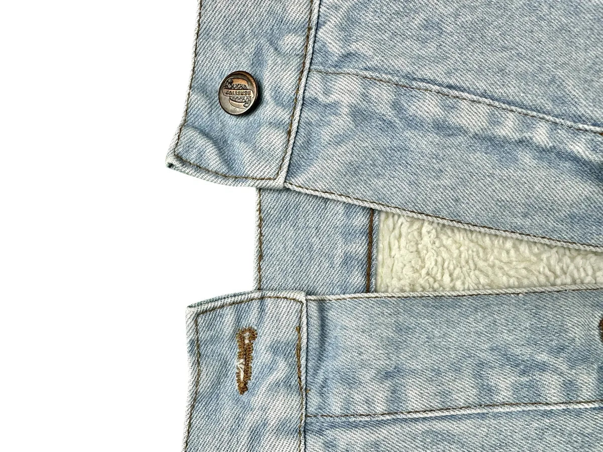 Cappotto vintage lungo di jeans da donna Benetton