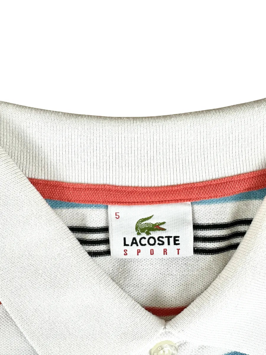 Polo Lacoste vintage da uomo a righe
