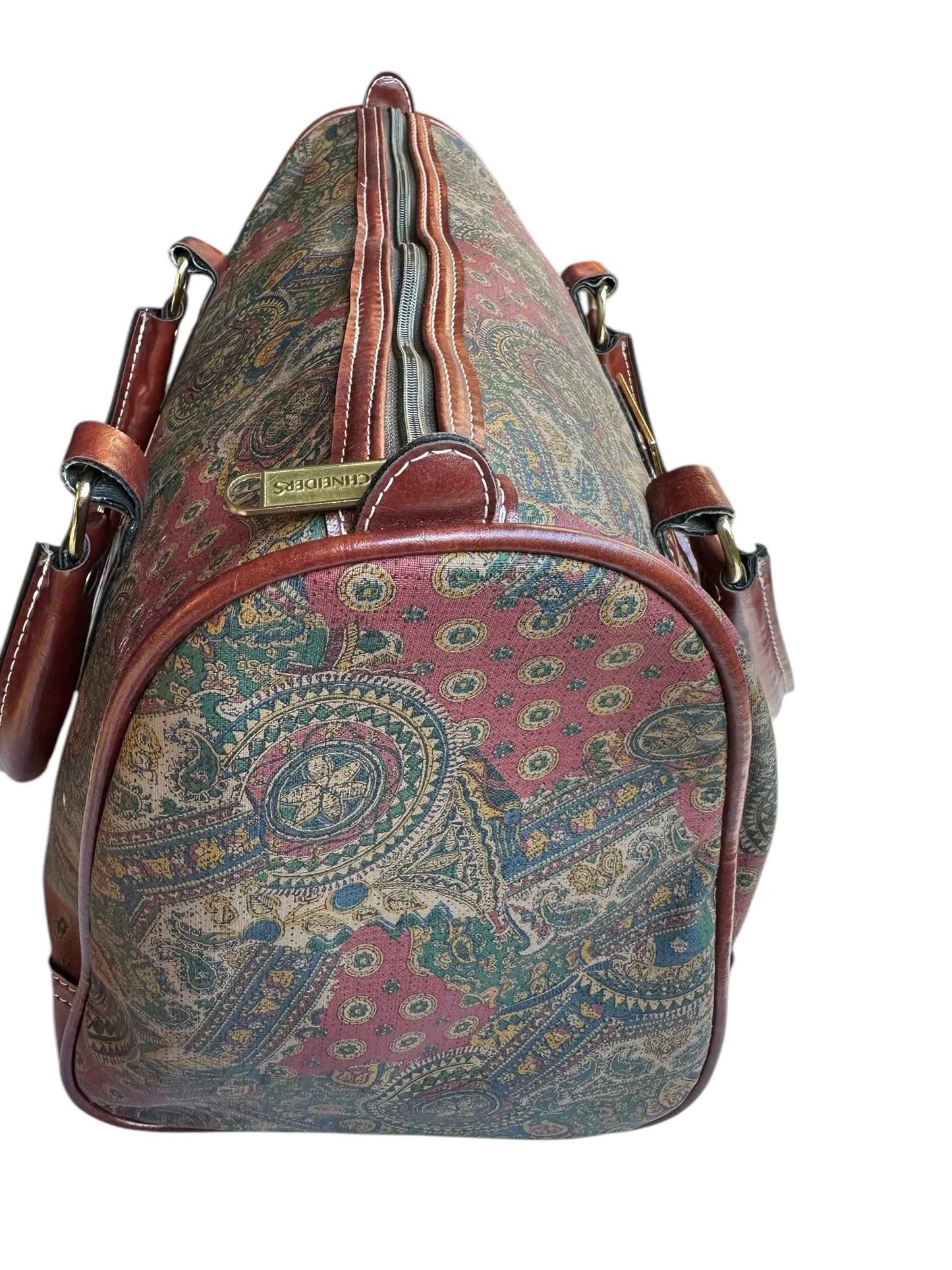 Borsa Schneiders con dettagli in pelle e motivo Paisley