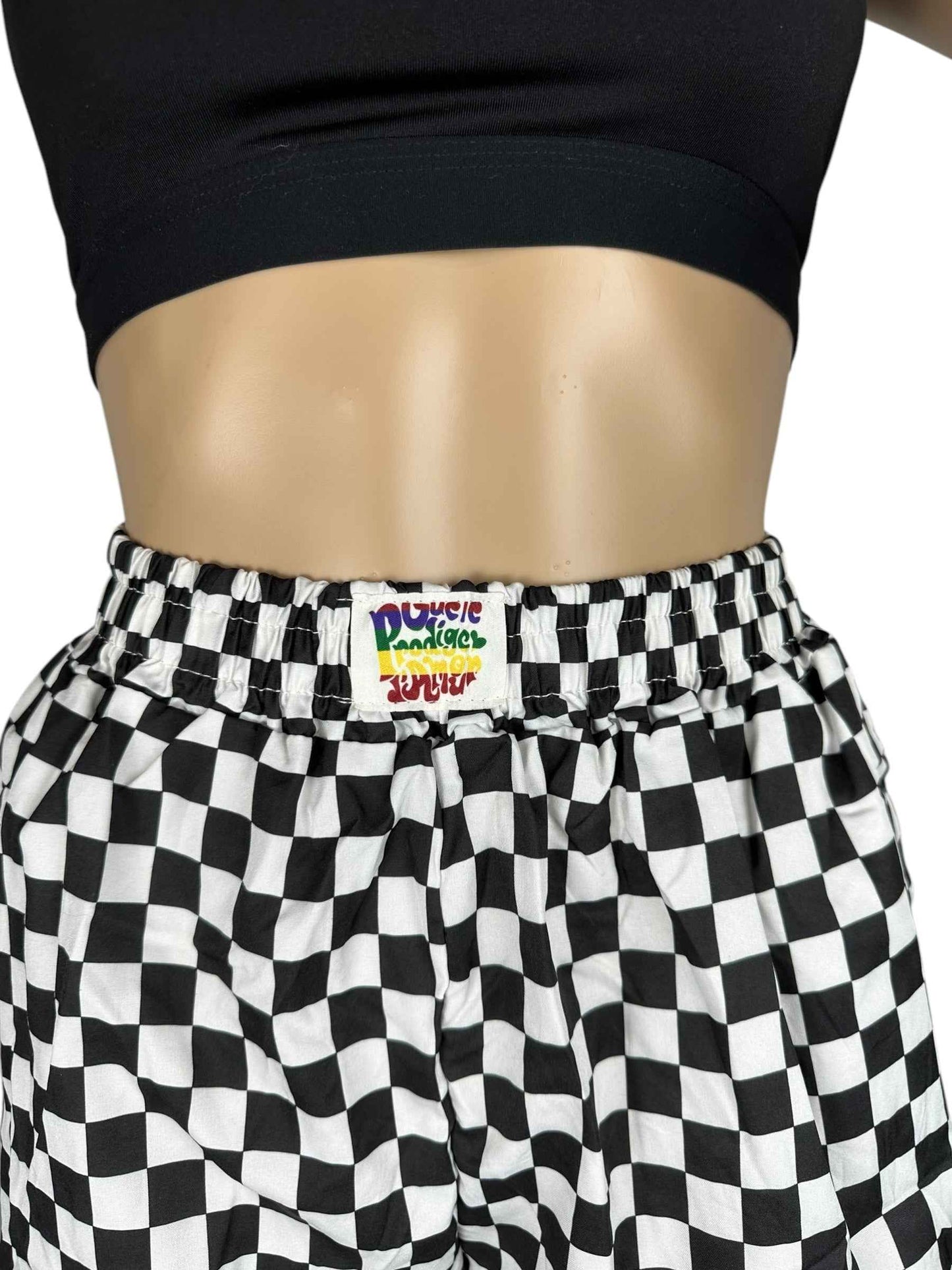 Shorts da donna a scacchi