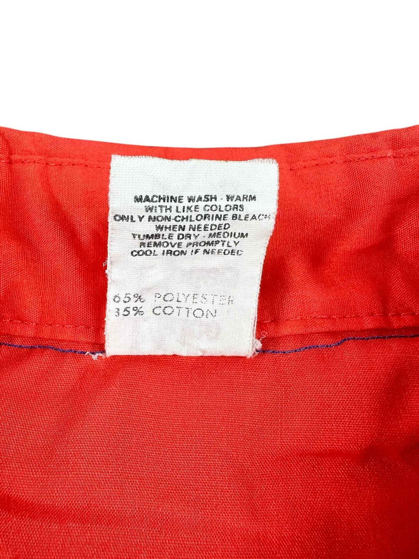 Camicia texana vintage da uomo rossa Made in USA