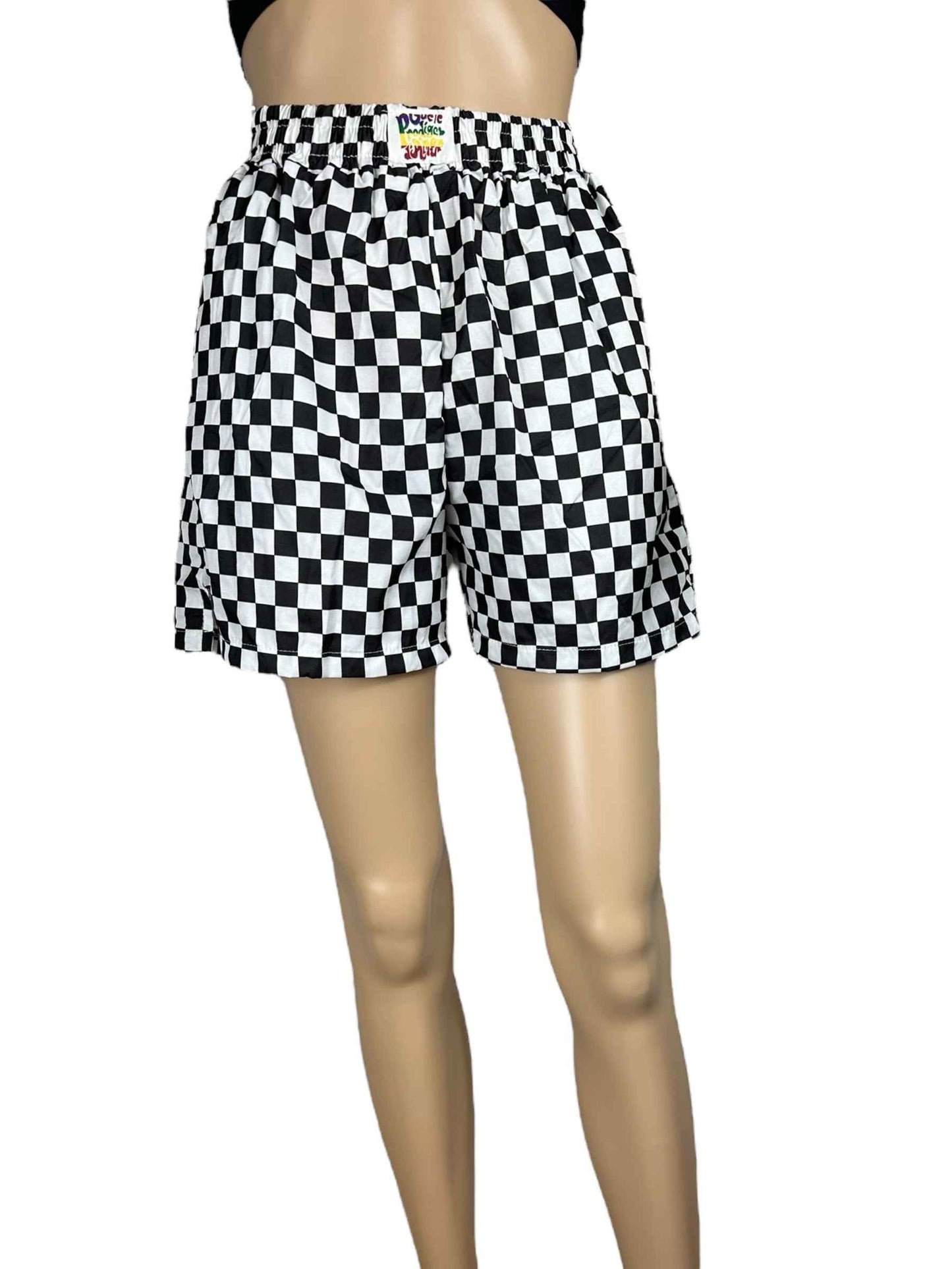 Shorts da donna a scacchi