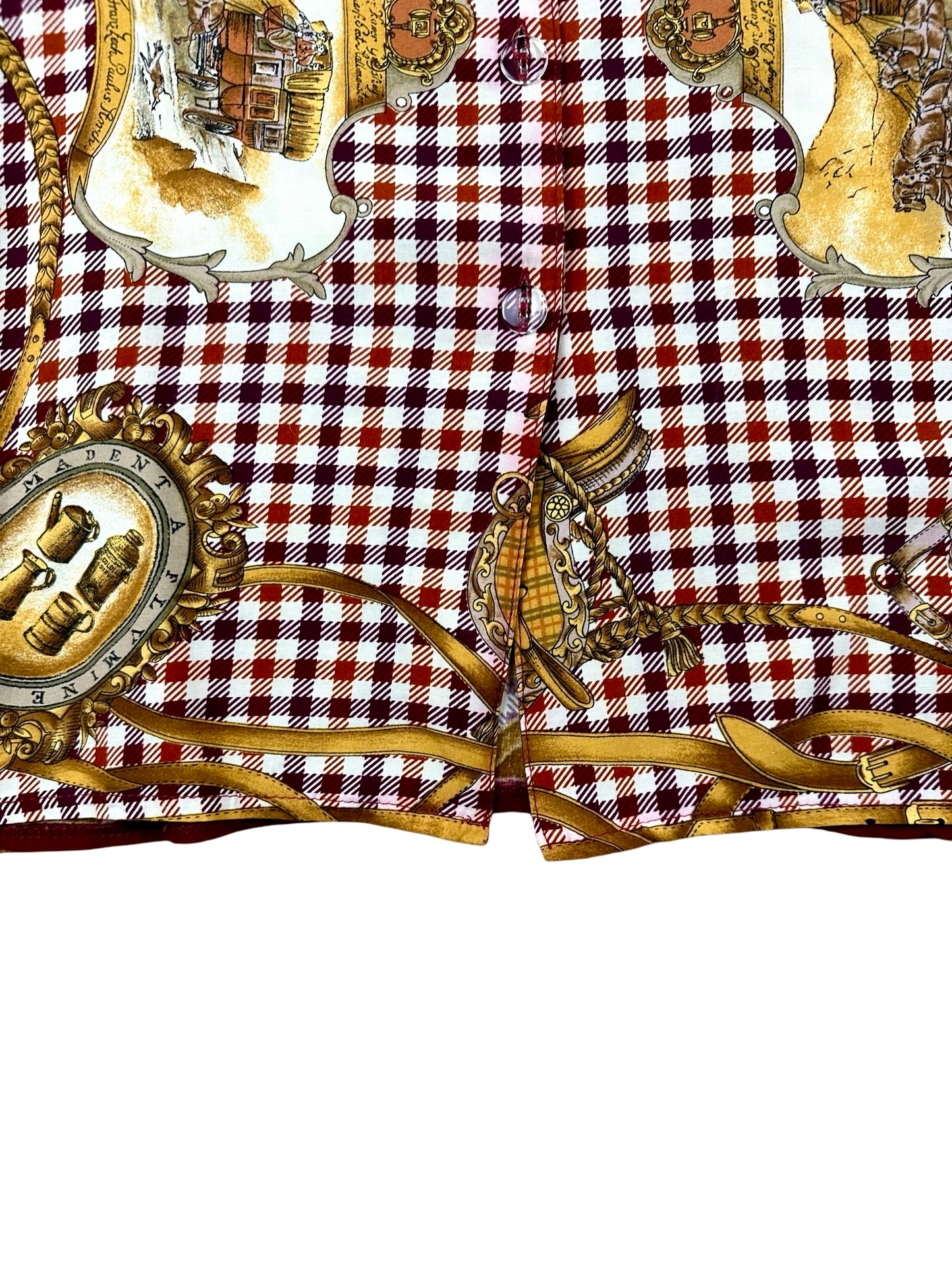Women's sleeveless shirt with country print