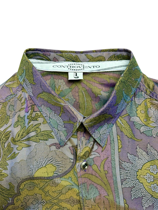 Camicia a fantasia da donna– abbigliamento vintage - vestiti vintage