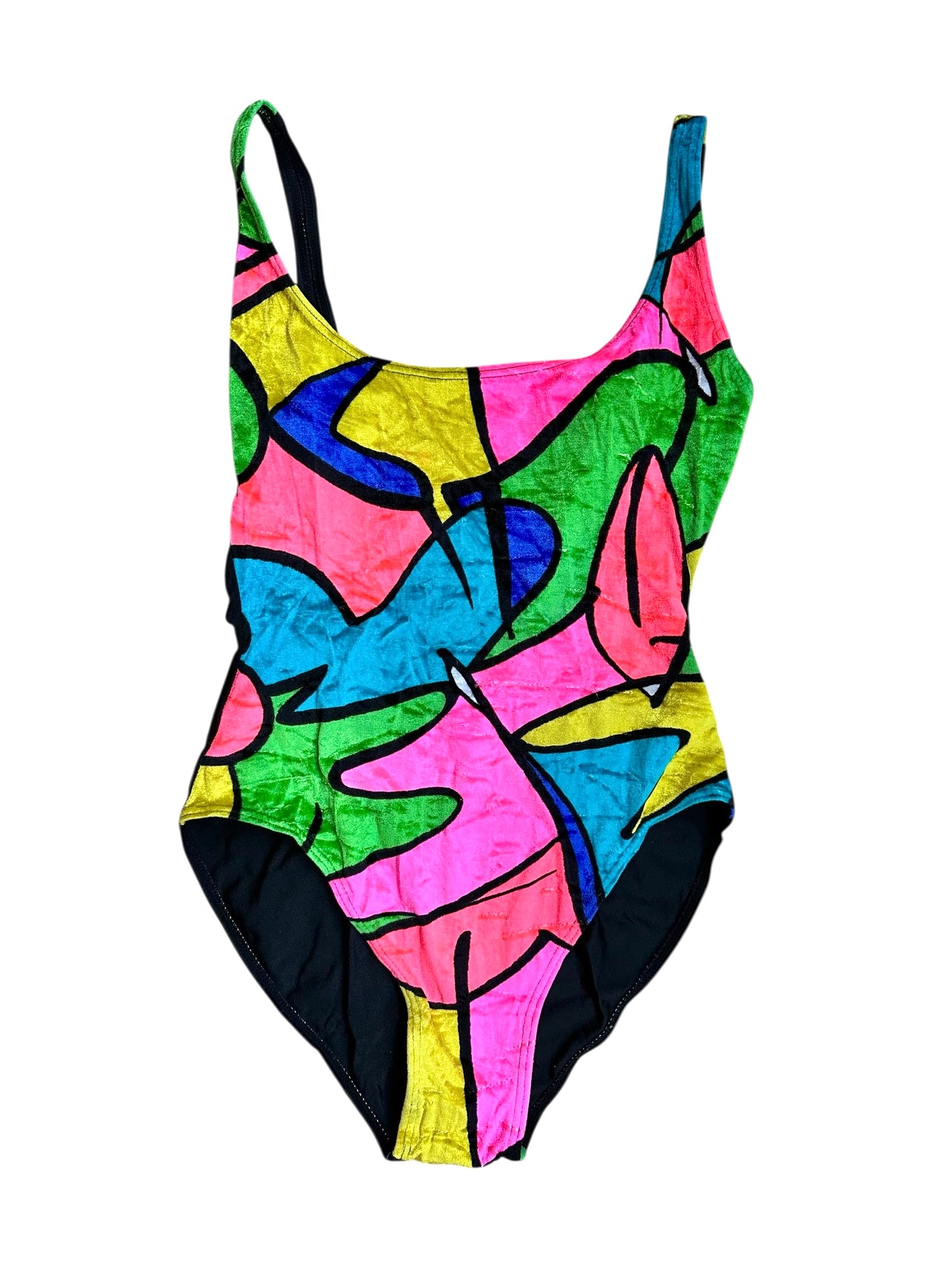 Costume intero vintage da donna a fantasia anni 90