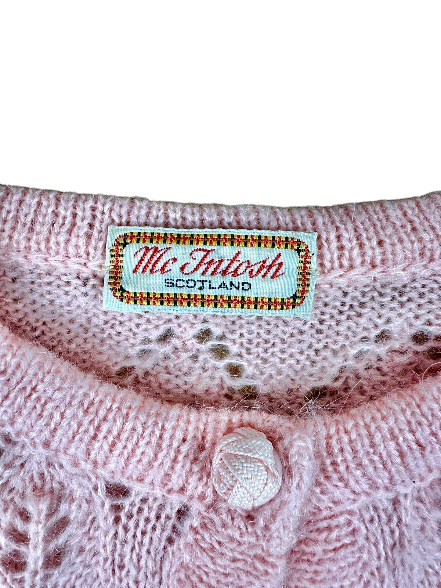 Maglioncino vintage da donna anni ’80 in lana mohair