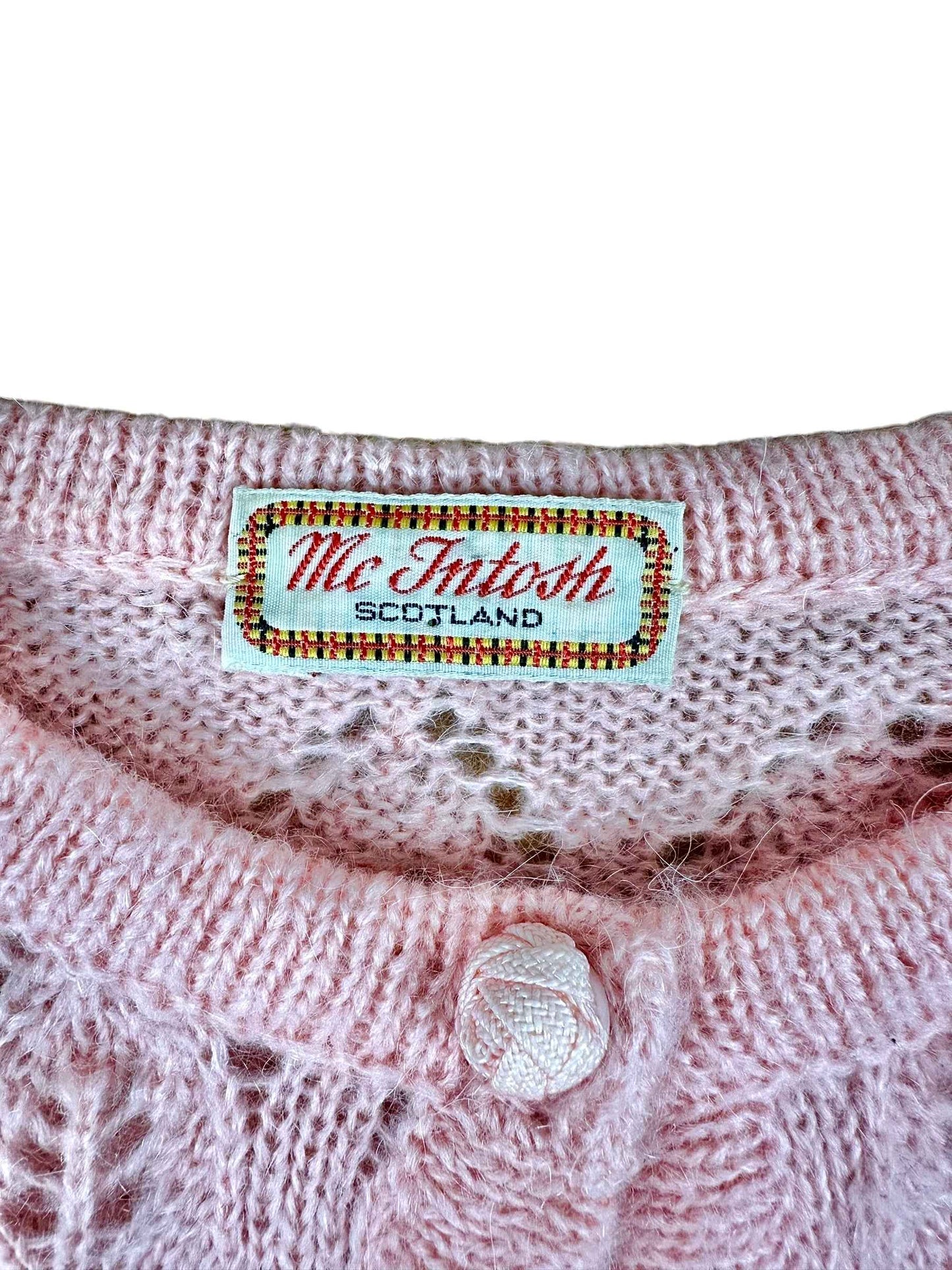 Maglioncino vintage da donna anni ’80 in lana mohair