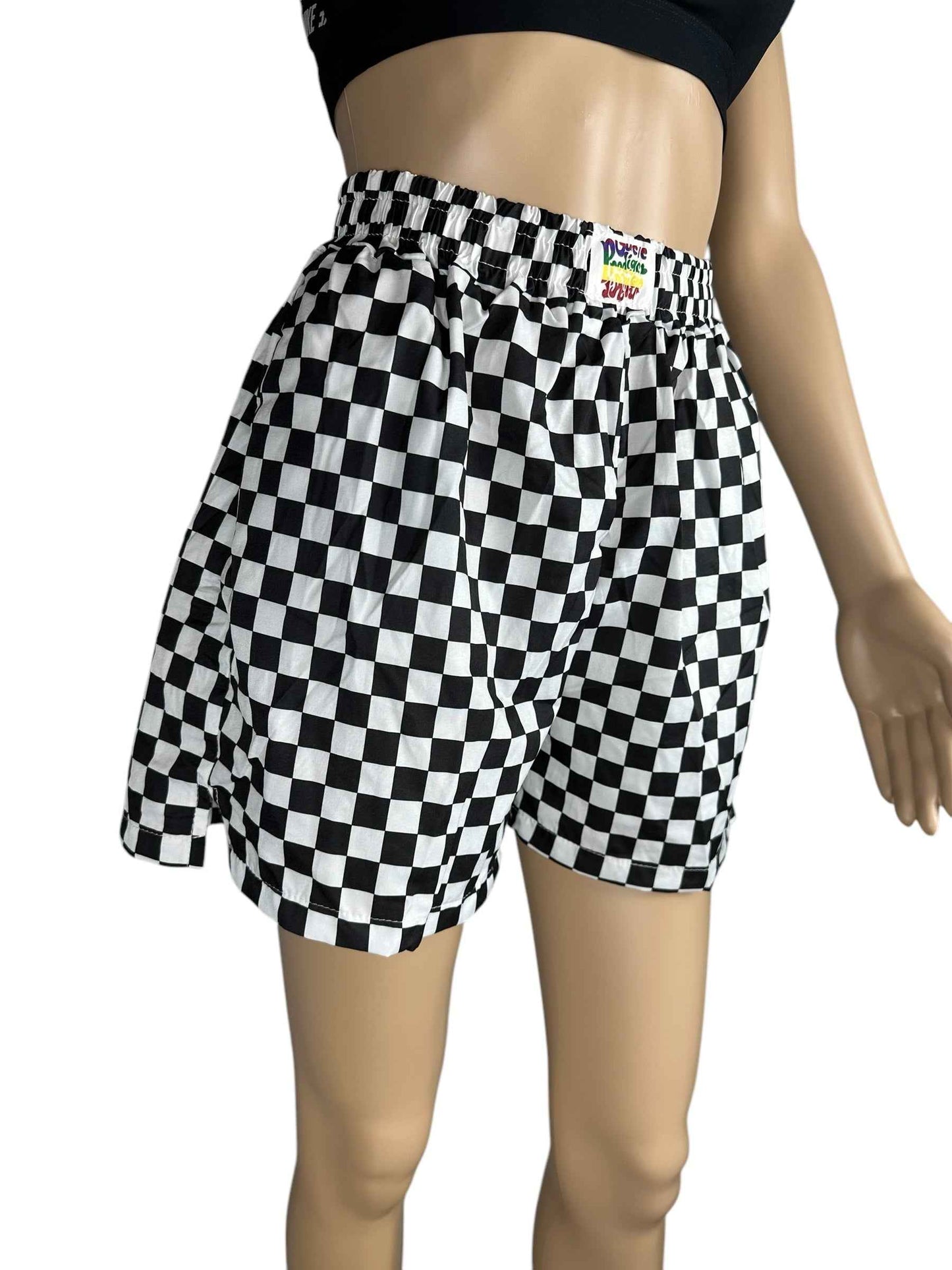 Shorts da donna a scacchi