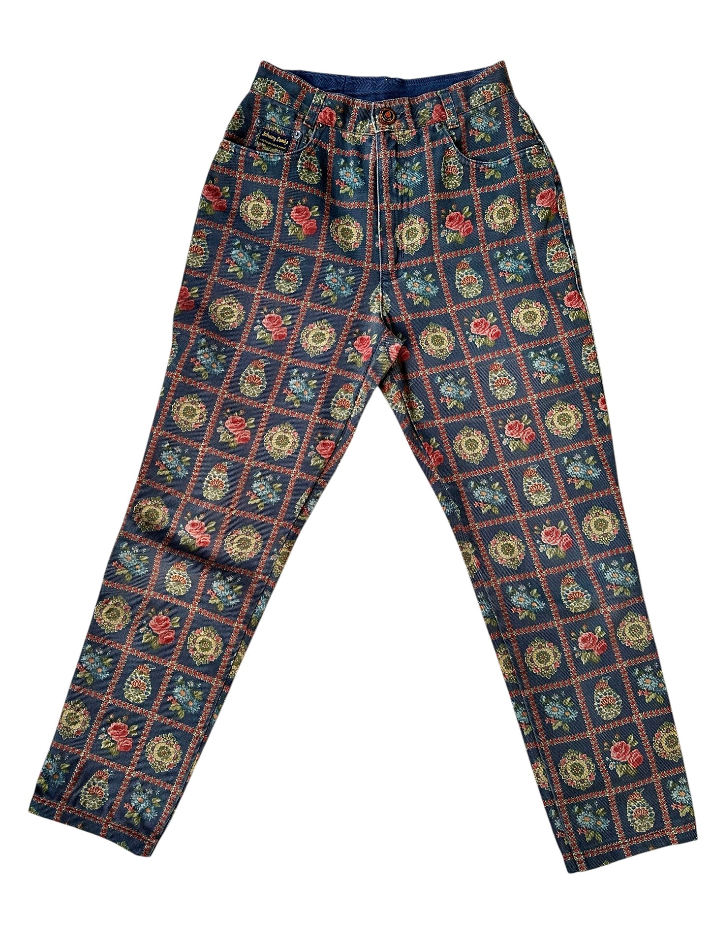 Vaqueros de mujer con estampado floral