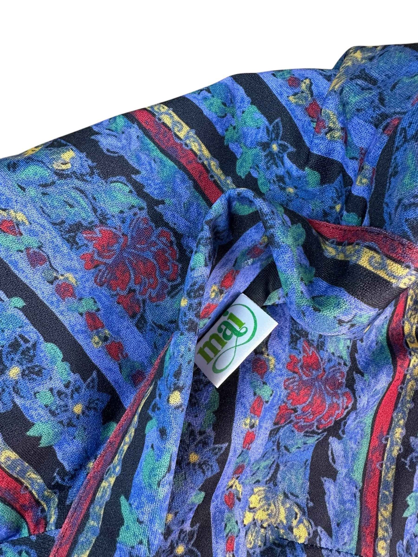 Giacca estiva da donna con fantasia floreale– abbigliamento vintage - vestiti vintage