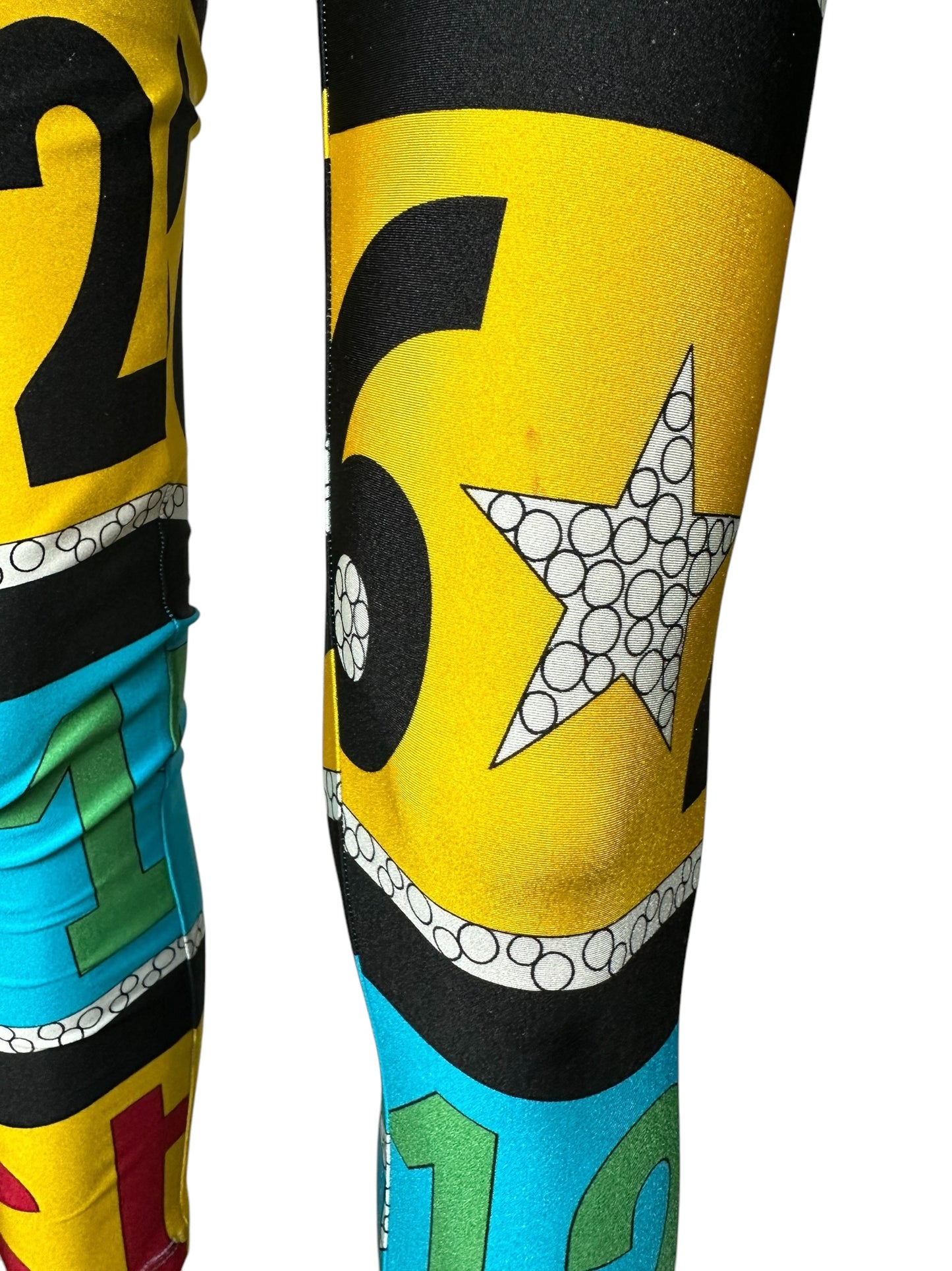 Leggings vintage anni '90 a fantasia